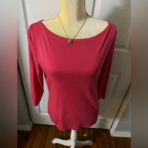 NWOT Pink Long Sleeve T by Talbots